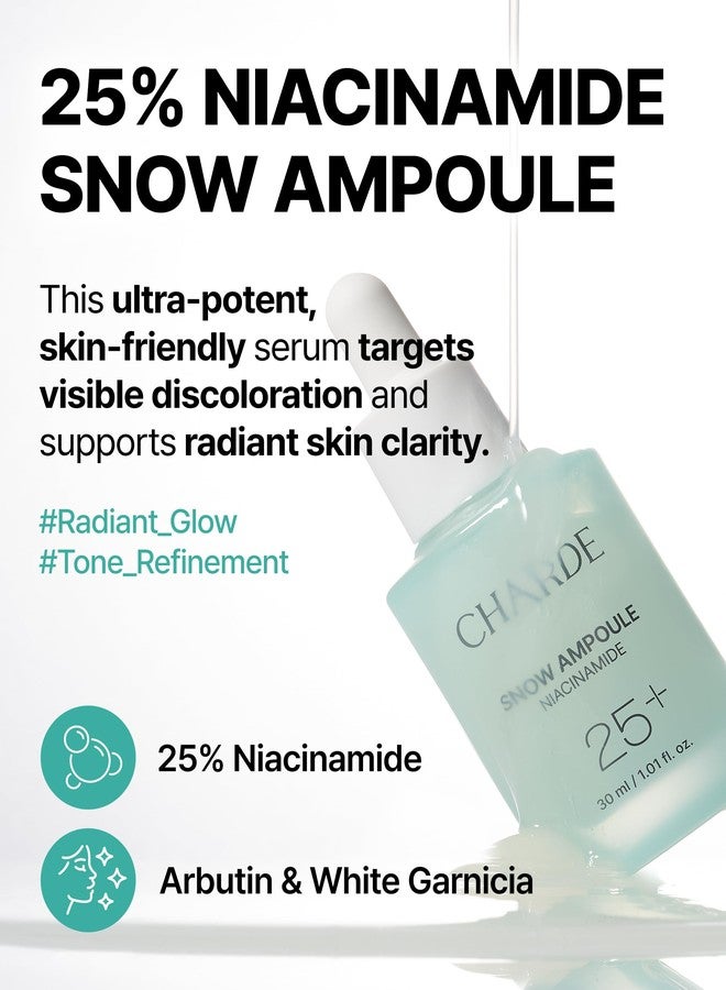 Charde Niacinamide Brightening Serum for Dark Spots & Uneven Tone | Radiance Boosting with White Garcinia & Arbutin, Korean Skincare, 1.01 fl oz - Image 2
